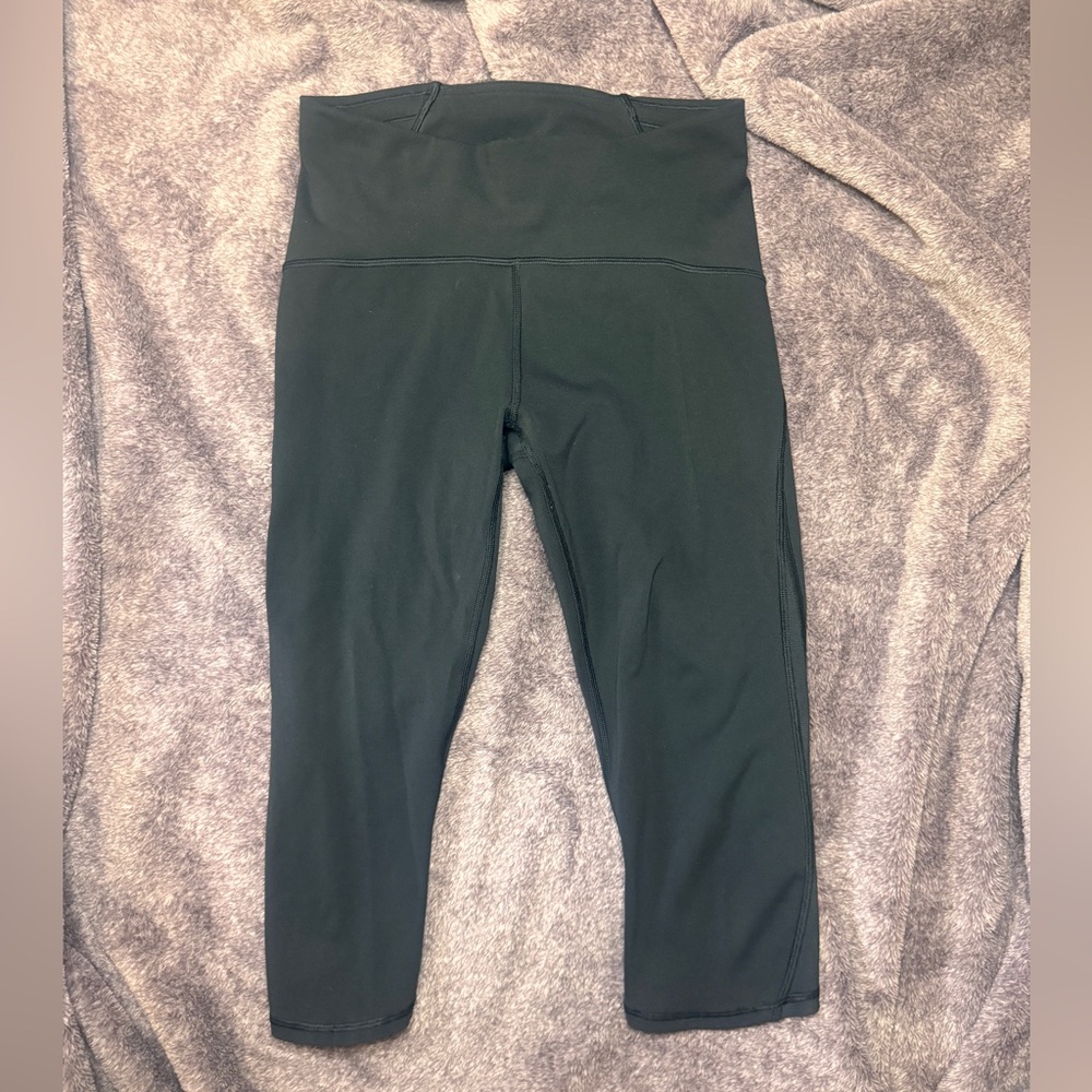 Lululemon Cropped Black Leggings, Size 8